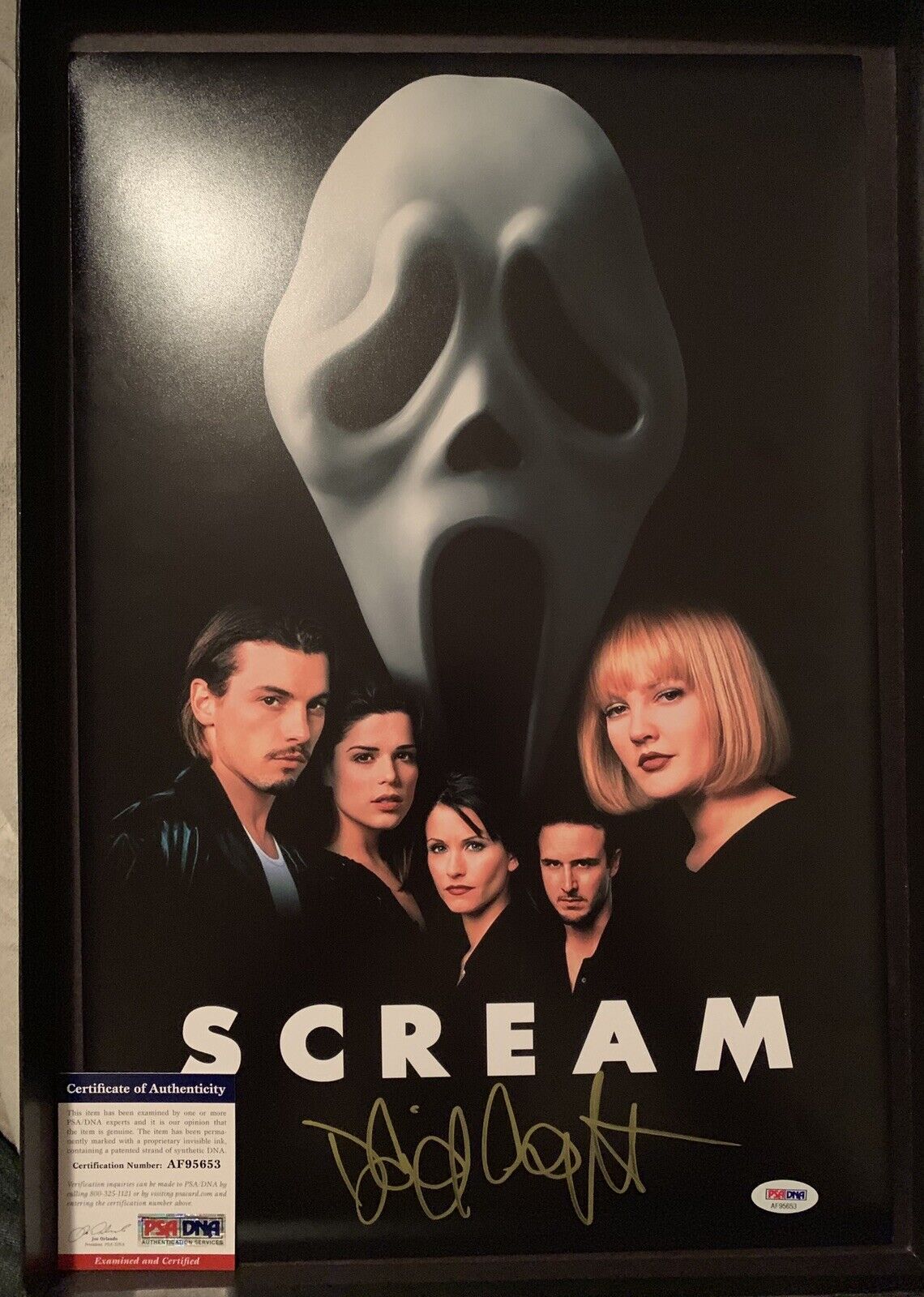 * DAVID ARQUETTE * signed autographed 12x18 poster * SCREAM Psa