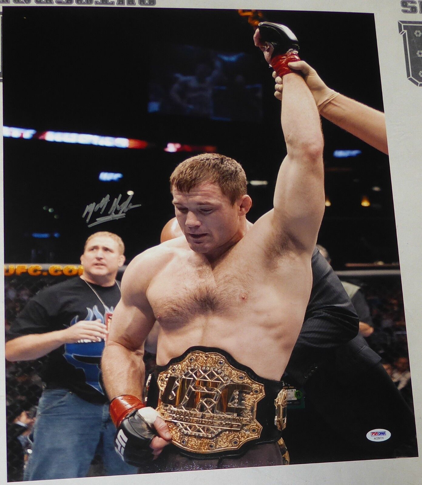 Matt Hughes Signed UFC 16x20 Photo Poster painting PSA/DNA COA Picture Autograph 34 50 52 60 112