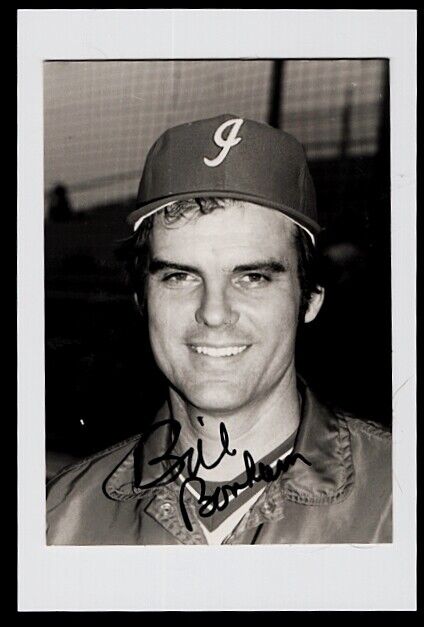 1981 BILL BONHAM-INDIANAPOLIS INDIANS AUTOGRAPHED 4X6 GLOSSY Photo Poster painting