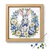 Porcelain Glass Bead Partial 11CT DIY Stamped Cross Stitch Kits for Beginners Adults Home Decor Cross Stitch Art and Crafts Kits 14.04x14.04in