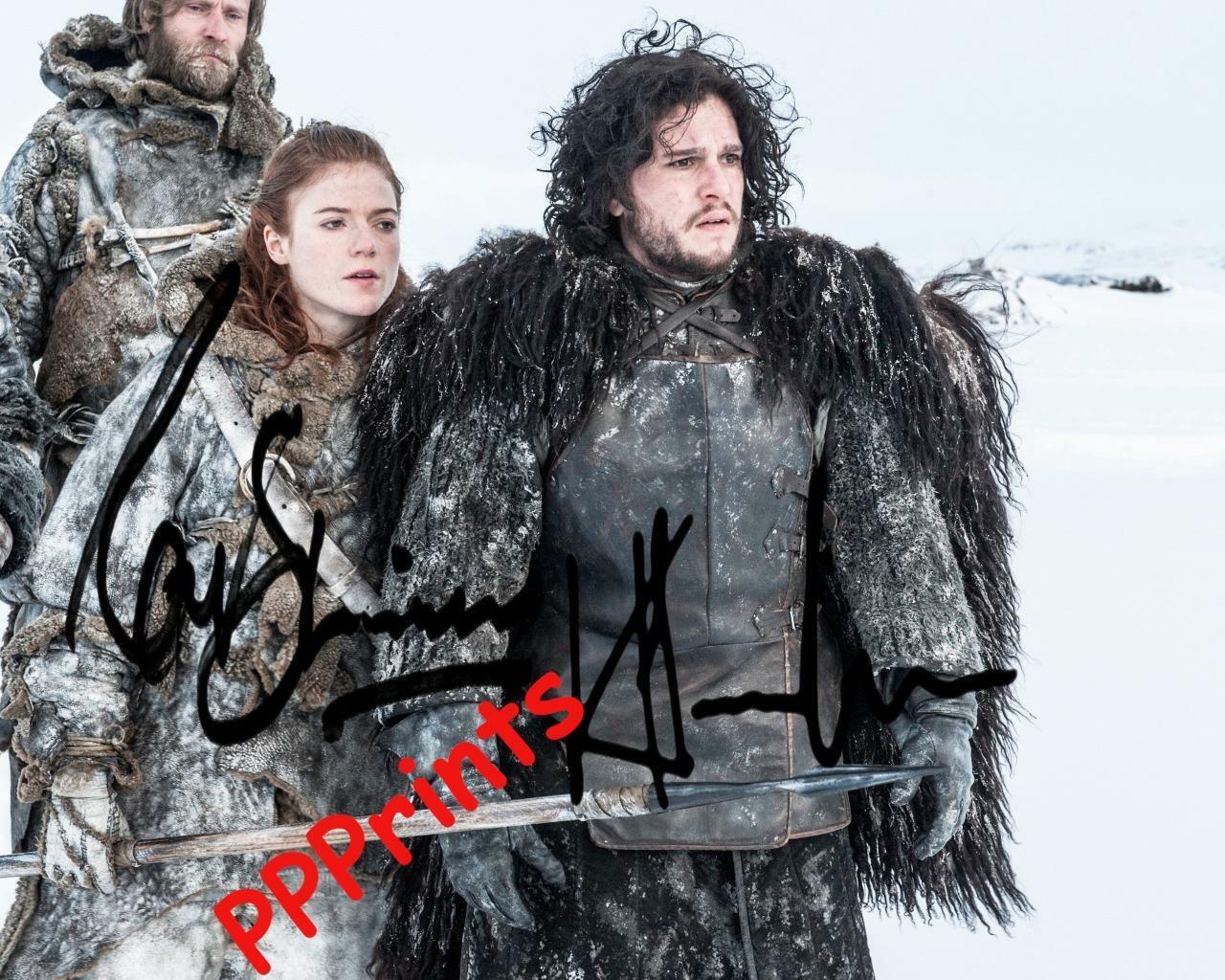 GAME OF THRONES Kim Harington Rose Leslie SIGNED AUTOGRAPH 10X8REPRO Photo Poster painting PRINT