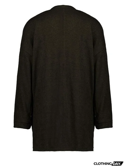 Solid Color Irregular Collar Cardigan Sweater Jackets