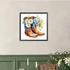 Diamond Painting-DIY Full Round Drill Cowboy Boots(40*40CM)
