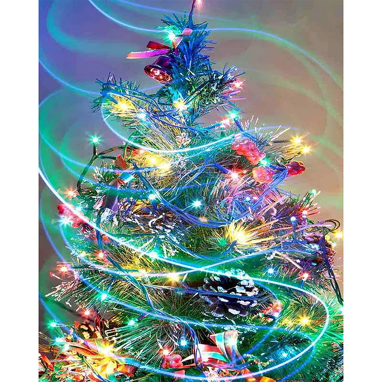 Full Round Diamond Painting - Christmas Tree 30*40CM