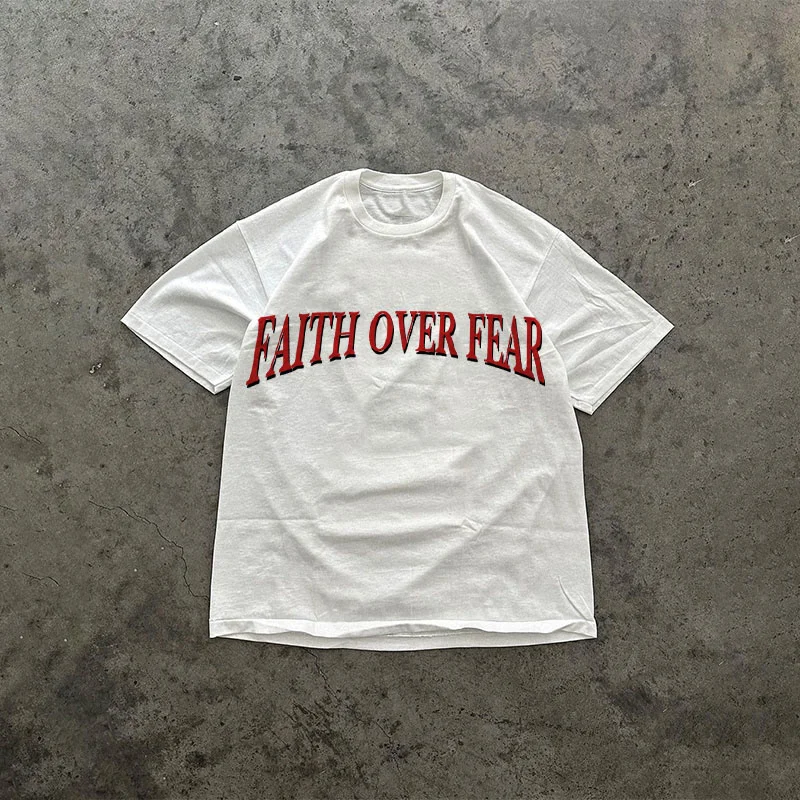 Outletsltd Faith Over Fear Print T-shirt
