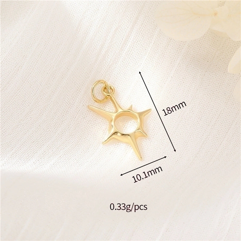 1 Piece Minimalist Geometric Copper Plating Inlay Pendant Jewelry Accessories