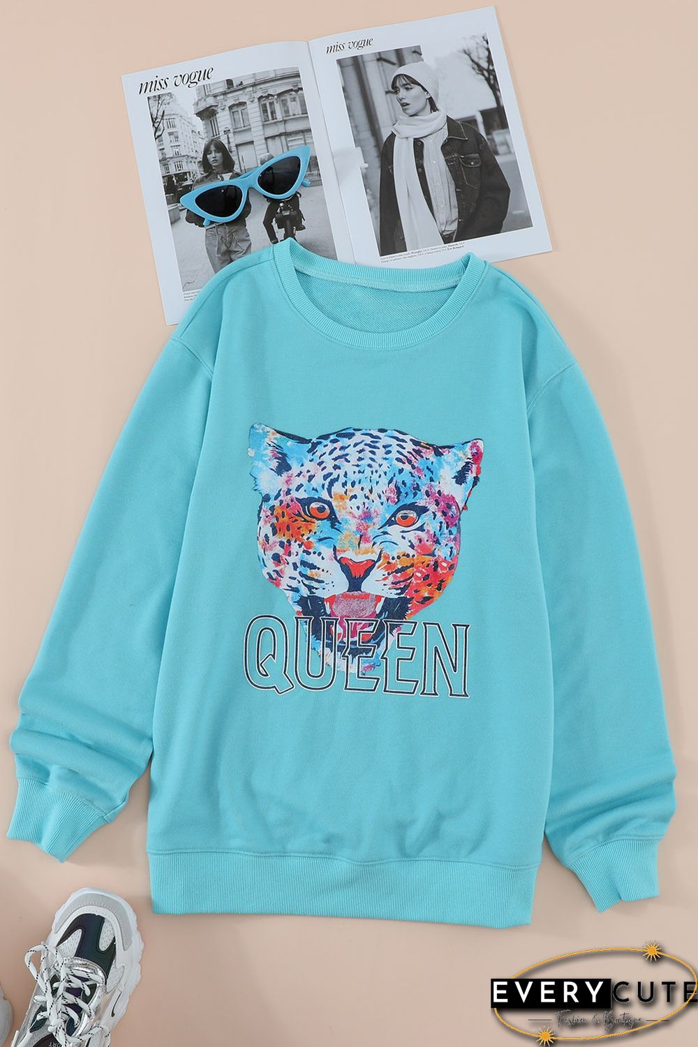 Queen Graphic Blue Sweatshirt