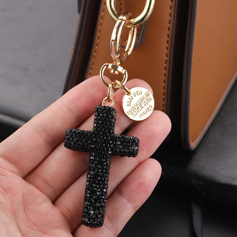 Cute Cross Clay Unisex Bag Pendant Keychain