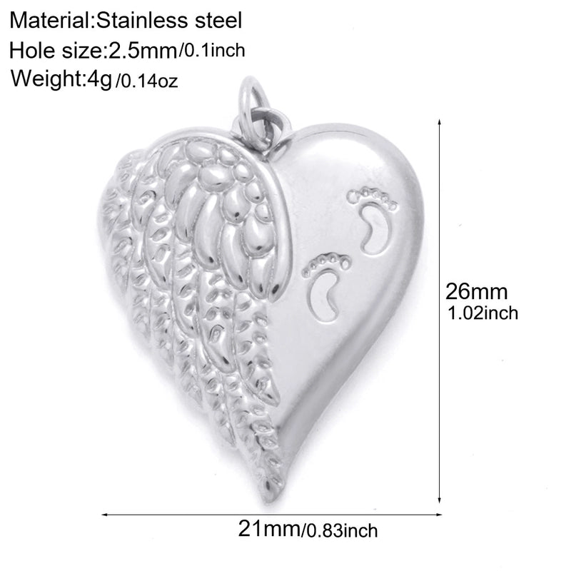 1 Piece 304 Stainless Steel Sunflower Compass Shark Pendant Jewelry Accessories