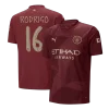 RODRIGO #16 Manchester City Third Away Soccer Jersey 2024/25 &ndash; UCL