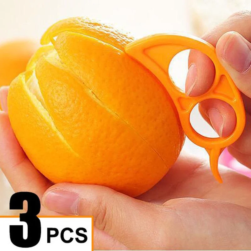 3pcs Fruit Orange Peelers Zesters Creative Lemon Oranges Peeler Slicer Stripper Easy To Use Open Citrus Tools Kitchen Gadgets