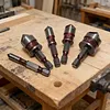 5pcs/Set Countersink Drill Bit Set 82 Degree Precision Countersink Bit 1/4in-3/4in Size 5 Flutes Design for Stainless Steel Metal & Wood
