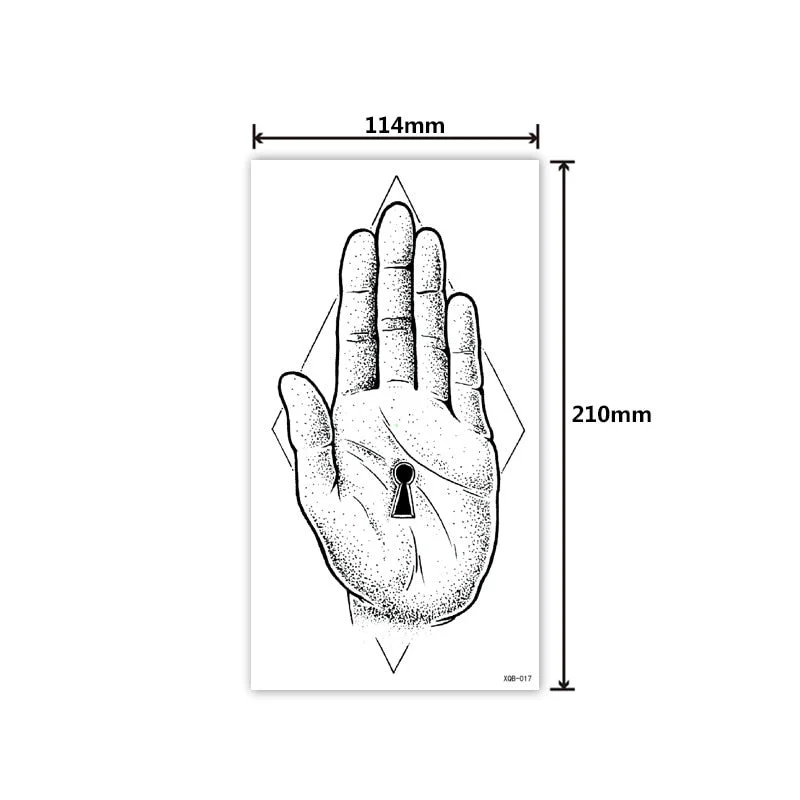 Full Arm Tattoo Sticker Creative Personality Small Full Arm Temporary Tattoo Original Waterproof Sweat Lasting Tattoo Sticker