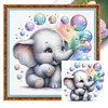 Animal Full 18CT 2 Strands DIY Stamped Embroidery Needlepoint Starter Kits 7.87x7.87inch Cross Stitch Art and Crafts Kits for Beginners Adults Home Decor