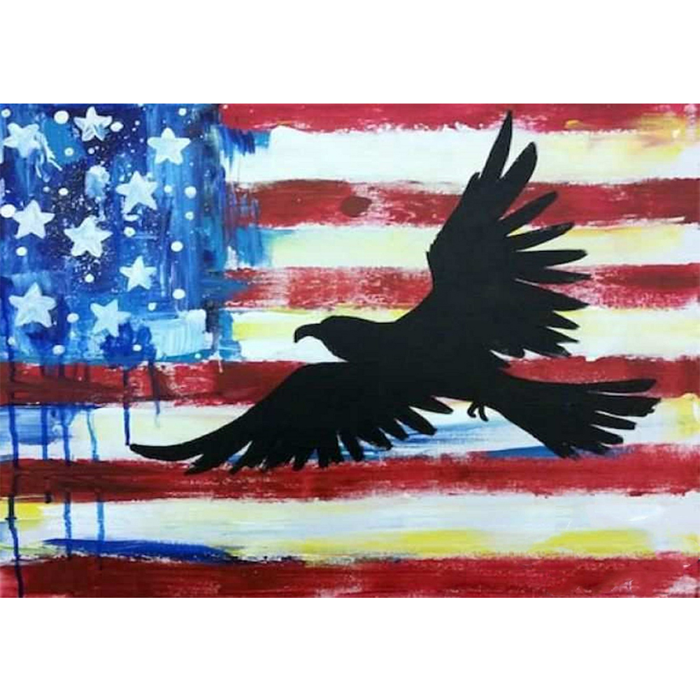 

40*30CM - Round Drill Diamond Painting - Independence Day, 501 Original