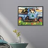 Puppy Car-Full Square Diamond Painting 40*30CM