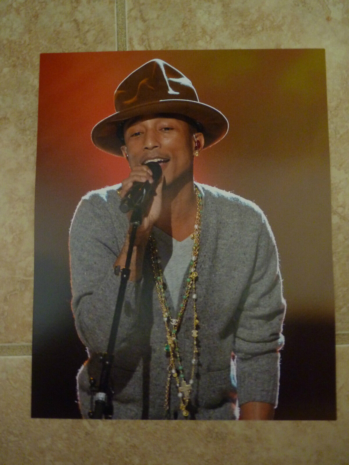 Pharrell Williams Color 8x10 Photo Poster painting Music Promo
