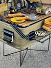 Camping Foldable Metal Stand Aluminum Alloy Box Stand for Outdoor Picnic Fishing