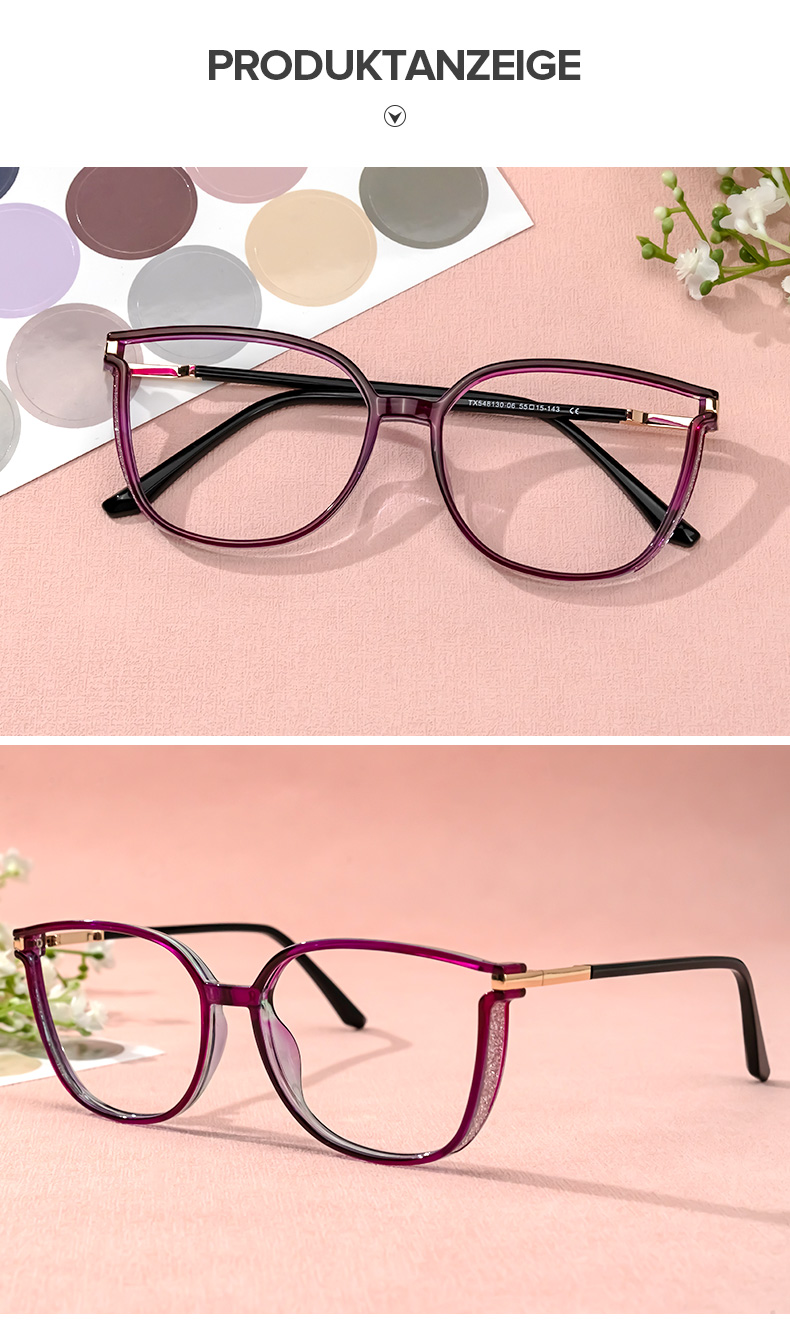 Walden Lila Cateye Brille