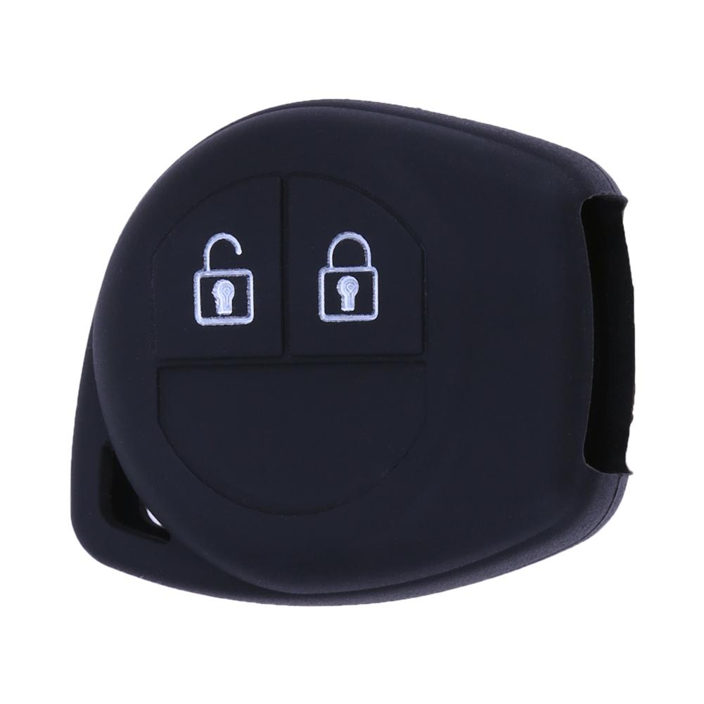 

Silicone 2 Button Remote Key Case Fob Protect Cover for Suzuki SX4, Black, 501 Original