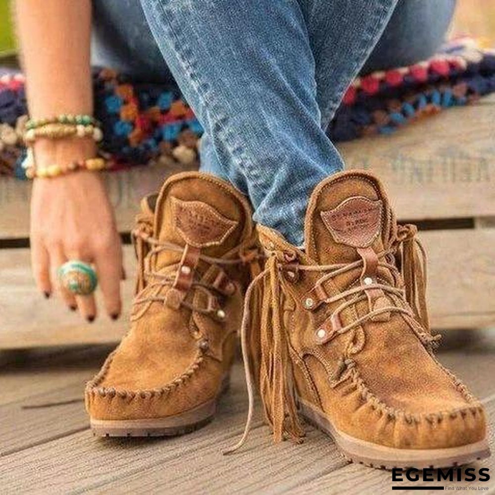Women's Boots with Thick Tassels In Winter | EGEMISS