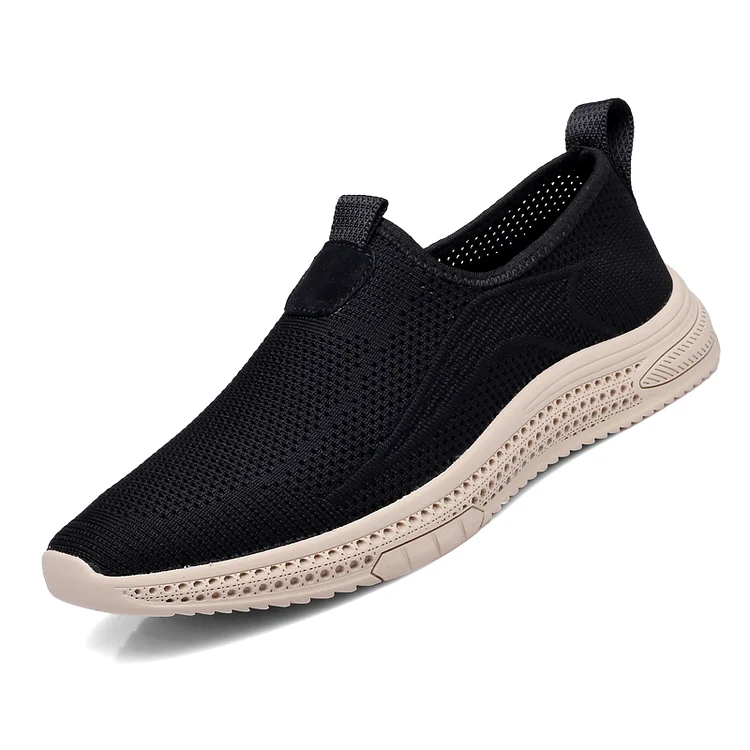Ceeyan Fashion Summer Shoes Breathable Mens Casual Shoes Outdoor Simple Mesh Flats Slip-on Male Sneakers Comfortable Hollow Out Loafers
