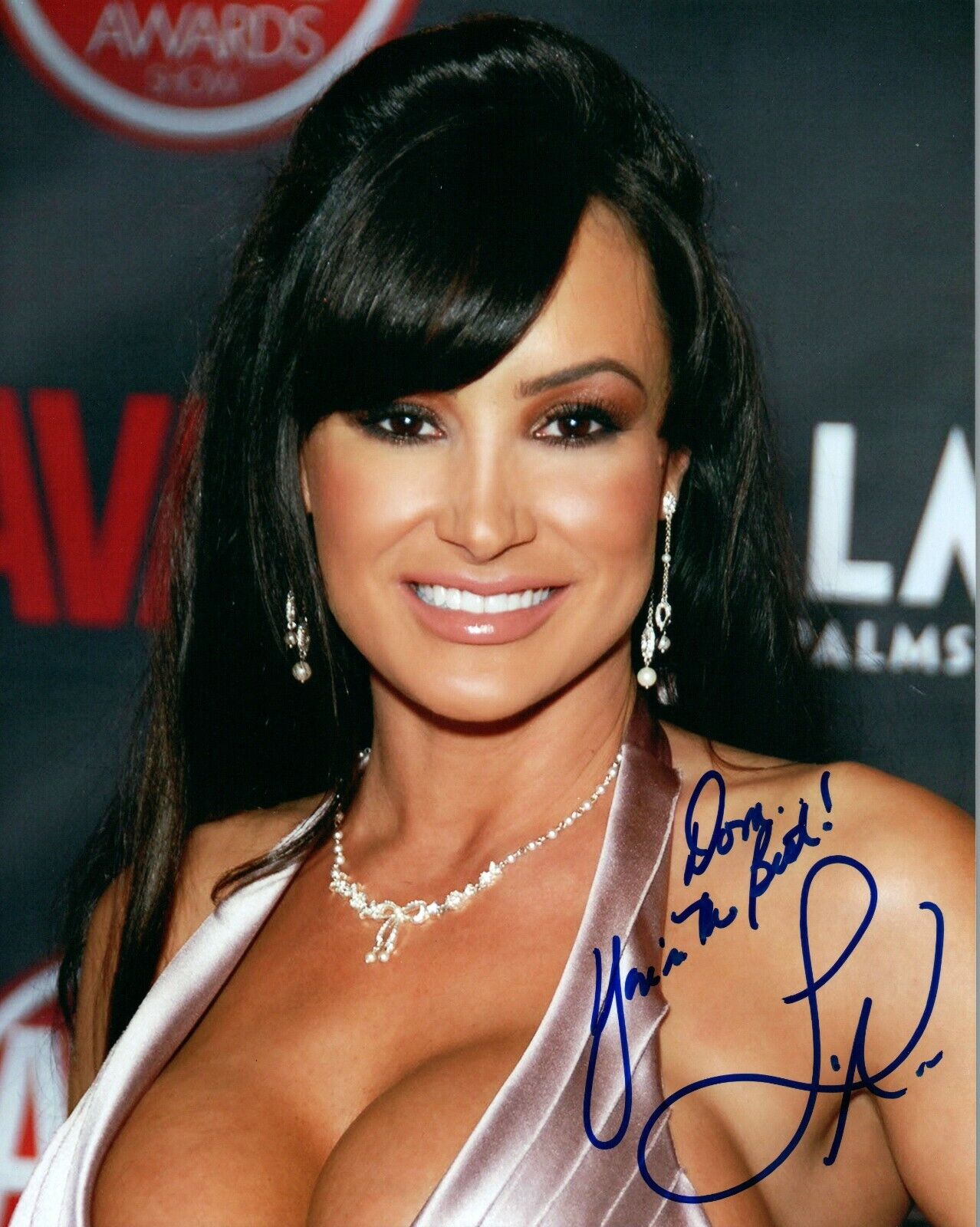 Lisa Ann Actress Model Hand Signed Autograph 8x10 Photo Poster painting