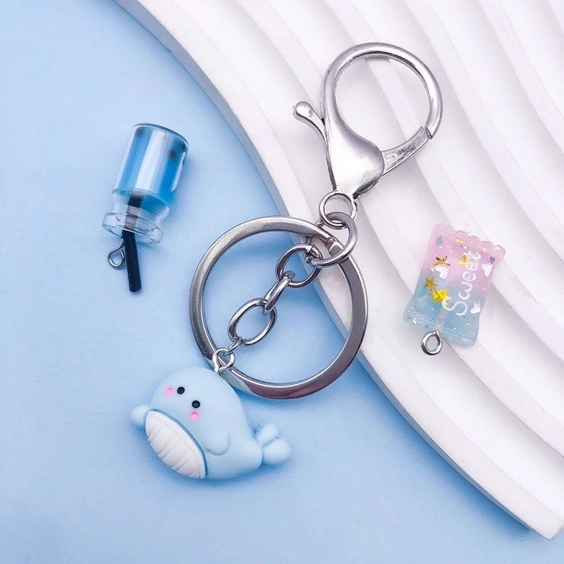 10 Pieces 10-30mm Resin Animal Fruit Dice Pendant