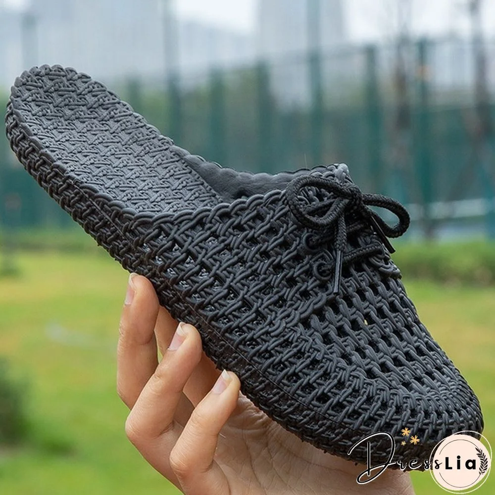 Summer Women's New Hollow-out Slipper Solft Non-slip Casual Sandals Slip-on Beach Shoes