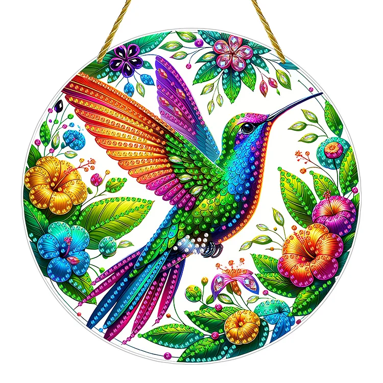 Double Sided Special Shaped Bird Diamond Painting Hanging Decorations Home Decor