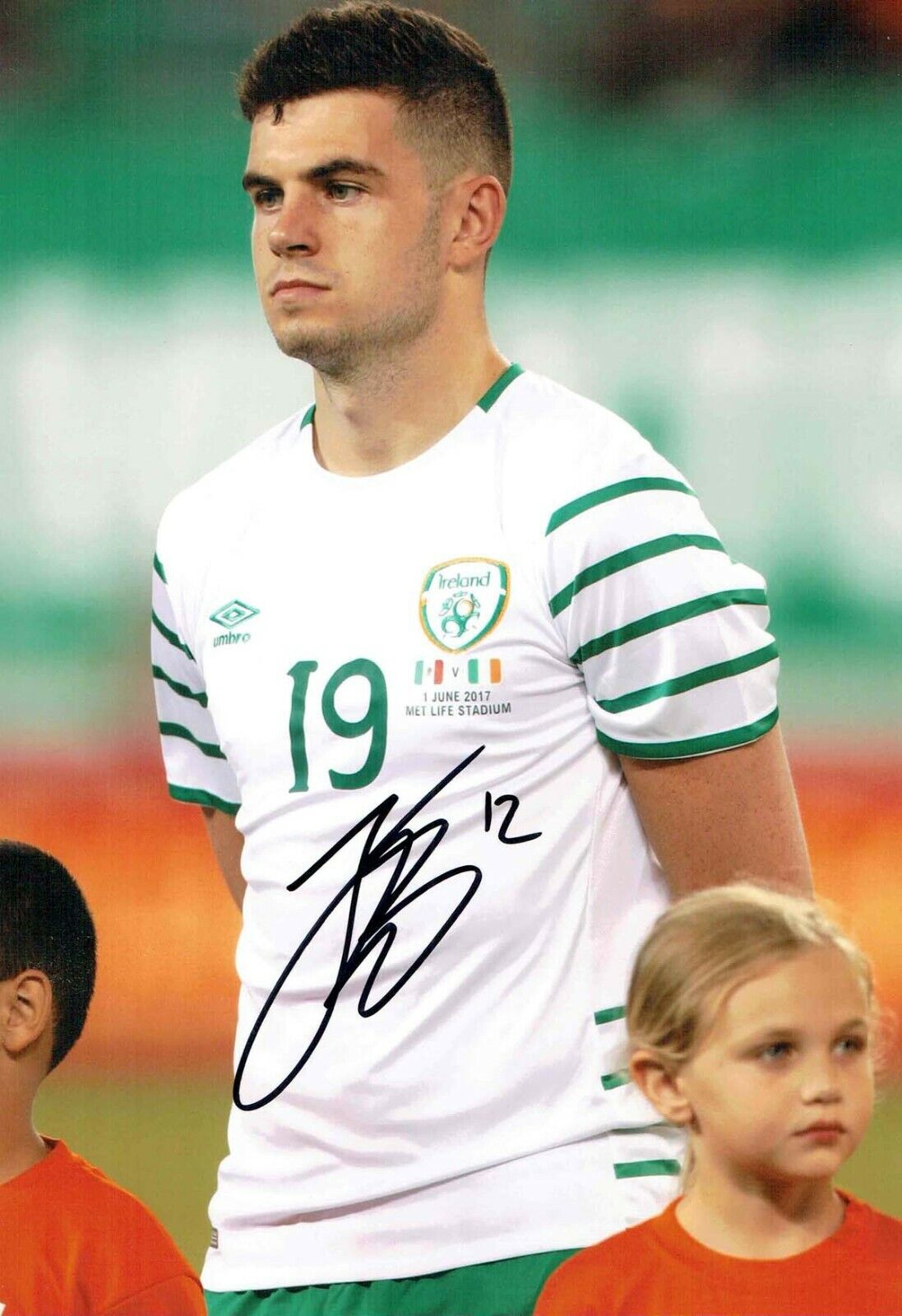 John EGAN ROI Signed Autograph 12x8 Photo Poster painting 3 AFTAL COA Sheffield United Sheff Utd