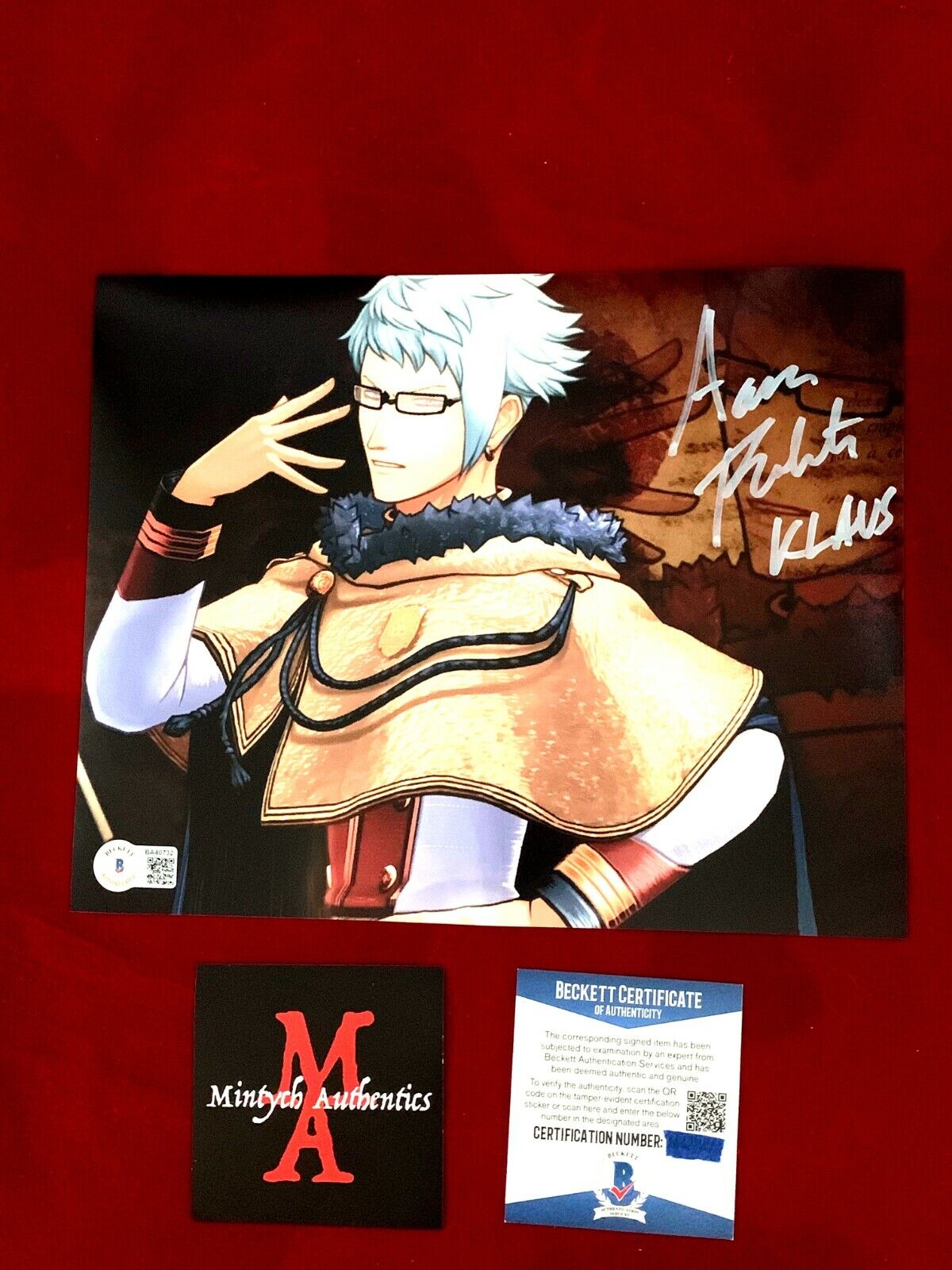 AARON ROBERTS AUTOGRAPHED SIGNED 8x10 Photo Poster painting! BLACK CLOVER! BECKETT COA!