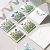 6Pcs Diamond Painting Flourishing Butterfly Greeting Card Set with Envelopes for Birthdays Thanksgiving & Special Occasion