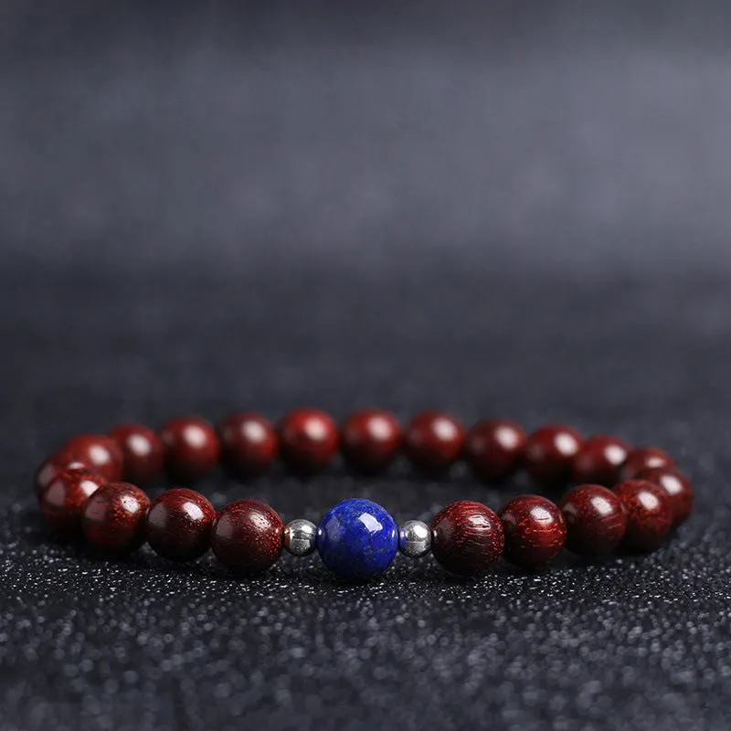 Tibetan Small Leaf Red Sandalwood Balance Bracelet