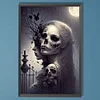 (40*60cm)Halloween Skull Girl - Full Round Drill Diamond Painting