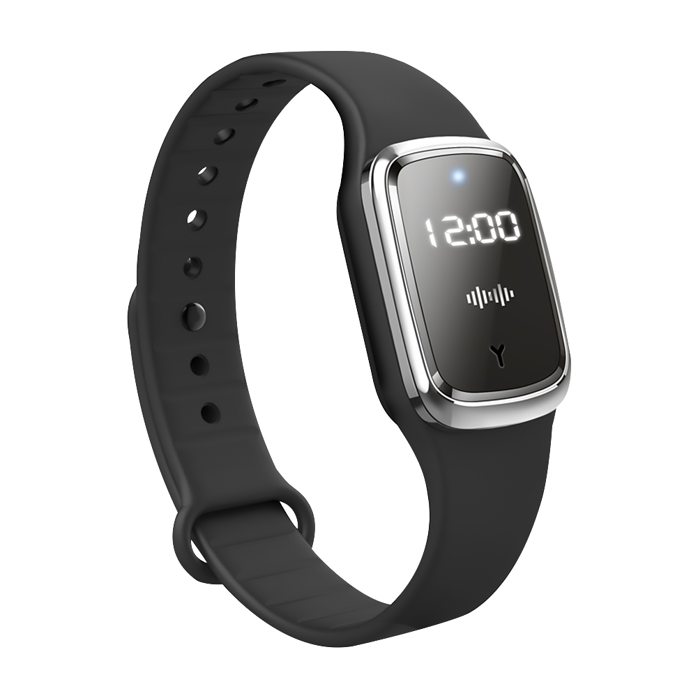 

M2 Ultrasonic Mosquito Repellent Bracelet w/ Time Display for Kids Pregnant, White, 501 Original