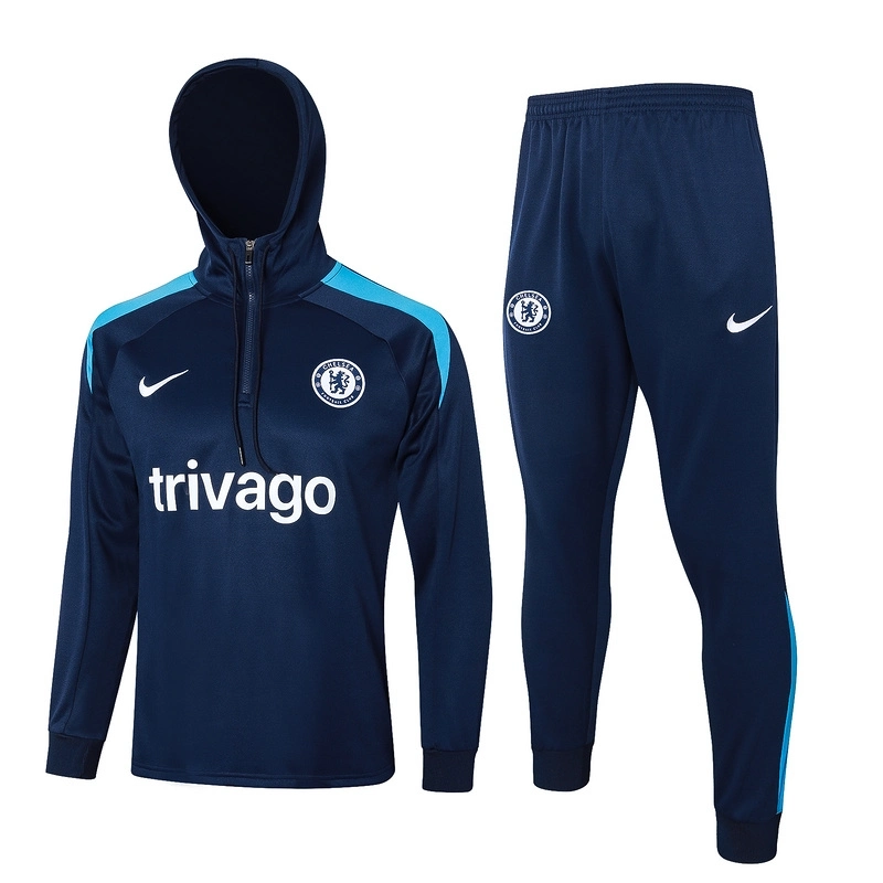 24/25 Chelsea Hoodie Navy Blue