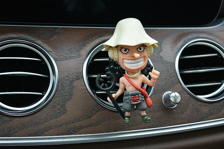 Anime One Piece Nika Luffy Car Ornaments Figures Zoro Ace Thousand