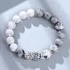 Sterling silver fortune-bringing Pixiu bracelet