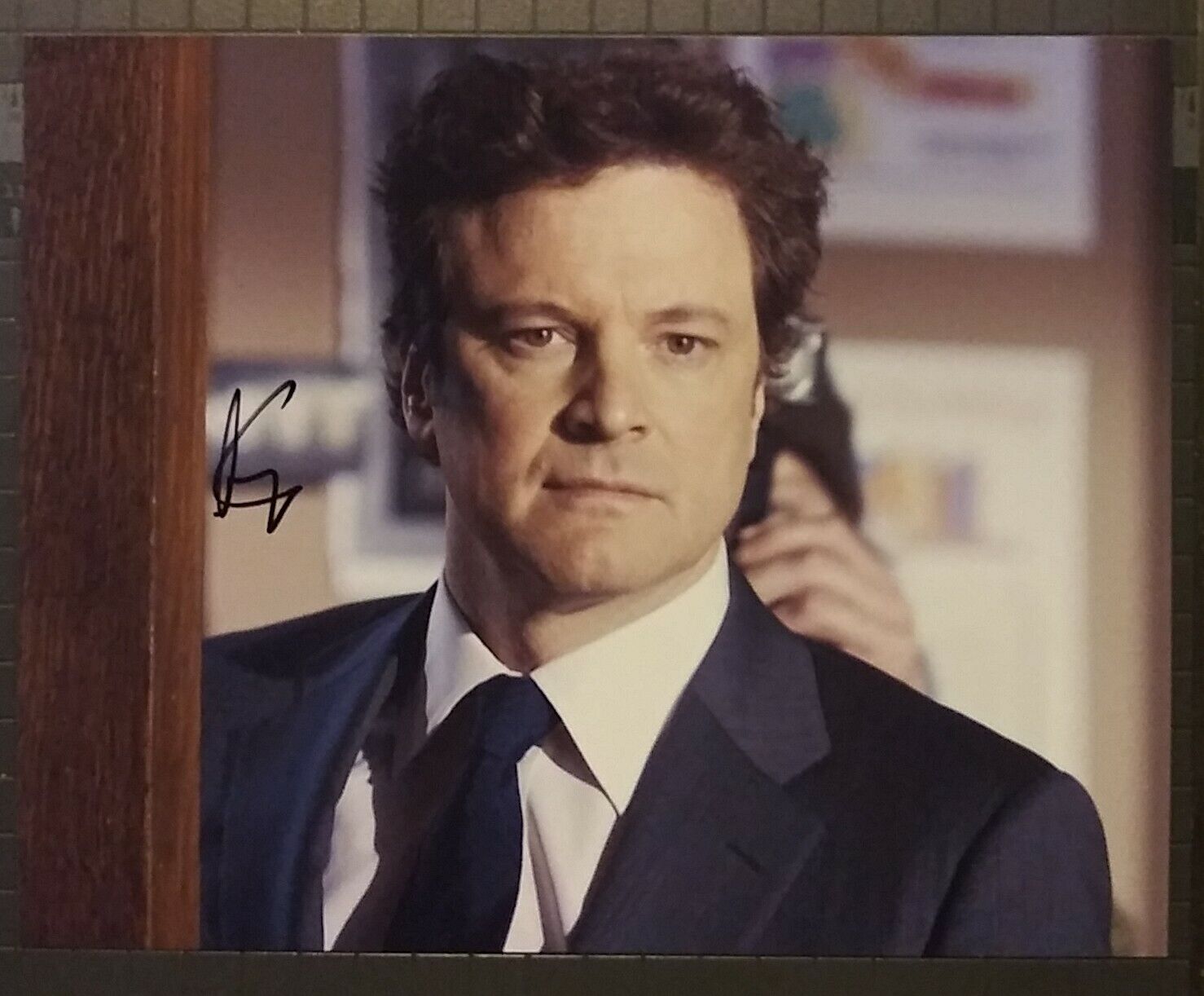 Colin Firth signed 8x10