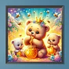 Diamond Painting -DIY Round Drill Bear Eating Honey(40x40cm)