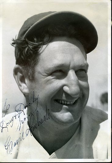 Ernie Lombardi Vintage Reds Signed Jsa Certed 5x7 Photo Poster painting Authentic Autograph