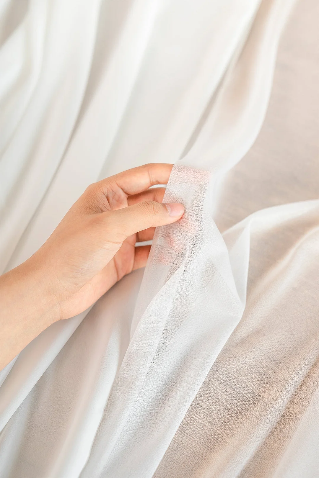 Sheer Backdrop Curtain Panels 60" w x 10ft/82.5" w x 8ft  (Set of 2) - 3 Colors