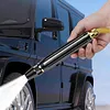 2pcs High Pressure Water Gun Nozzle with Ergonomic Grip Watering Hose Nozzle Sprinkler with Hose Clamps for Washing Home Cleaning Auto Accessories