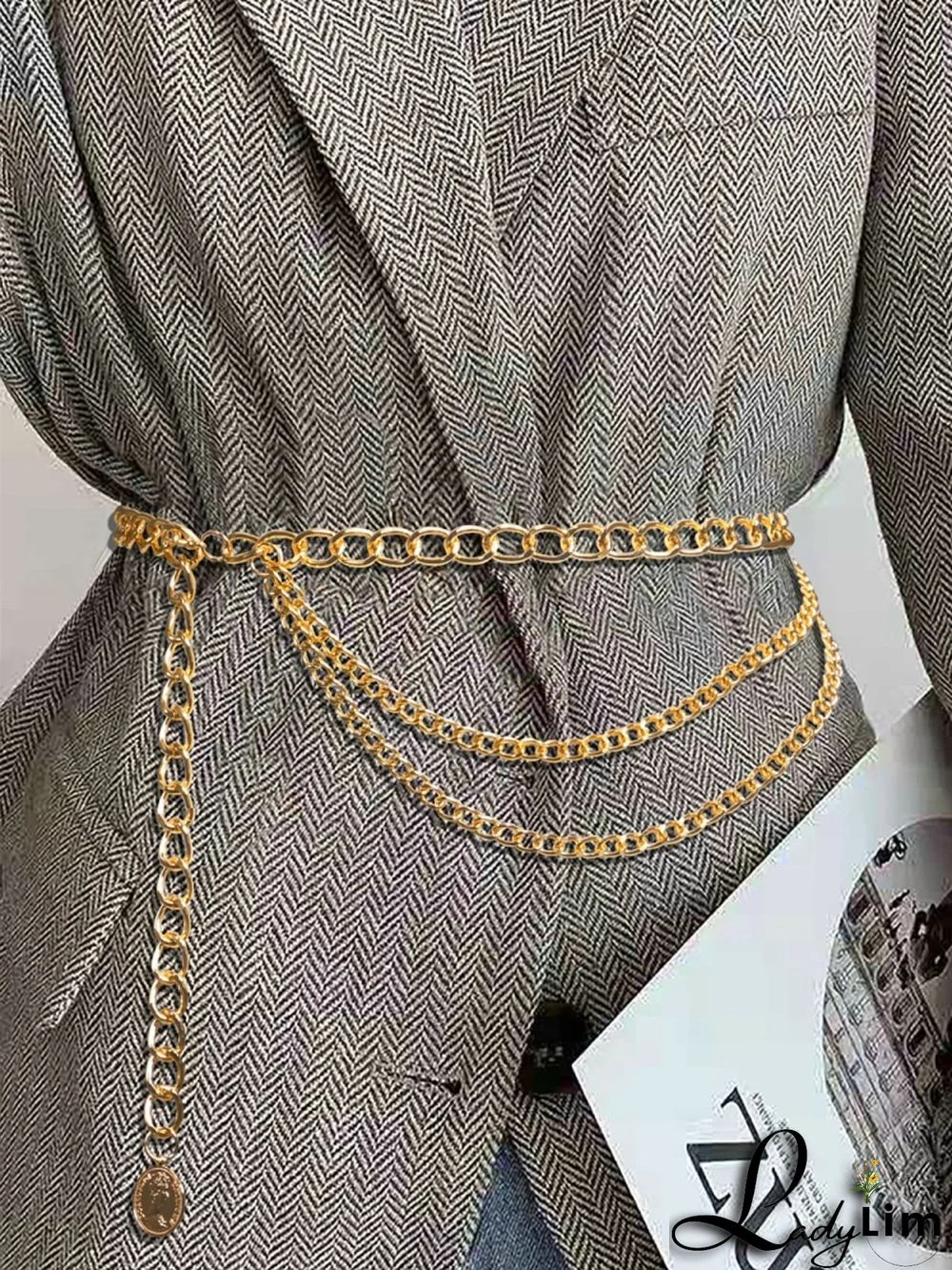 Formal Gold Chains Waist Belt