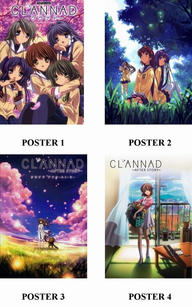 CLANNAD - ANIME - 4 Photo Poster painting POSTERS - PRINTS - INSERTS PERFECT FOR FRAMING !