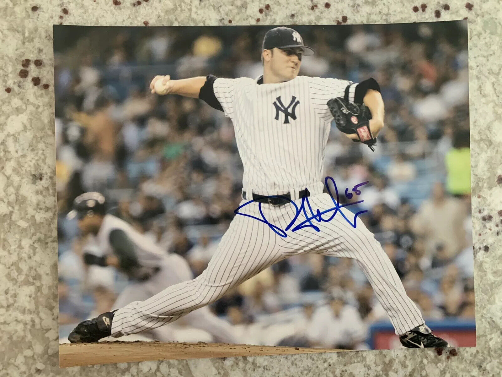 Phil Hughes Signed New York Yankees 8x10 Photo Poster painting