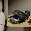 Creative Car Shape Design Multifunctional Cool Clock Desktop Stand Wireless Fast Charging