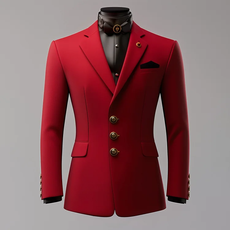 Okaywear Notched Lapel Three Button Long Sleeve Blazer 
