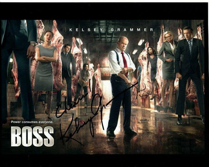 Kelsey grammer signed autographed boss mayor tom kane Photo Poster painting